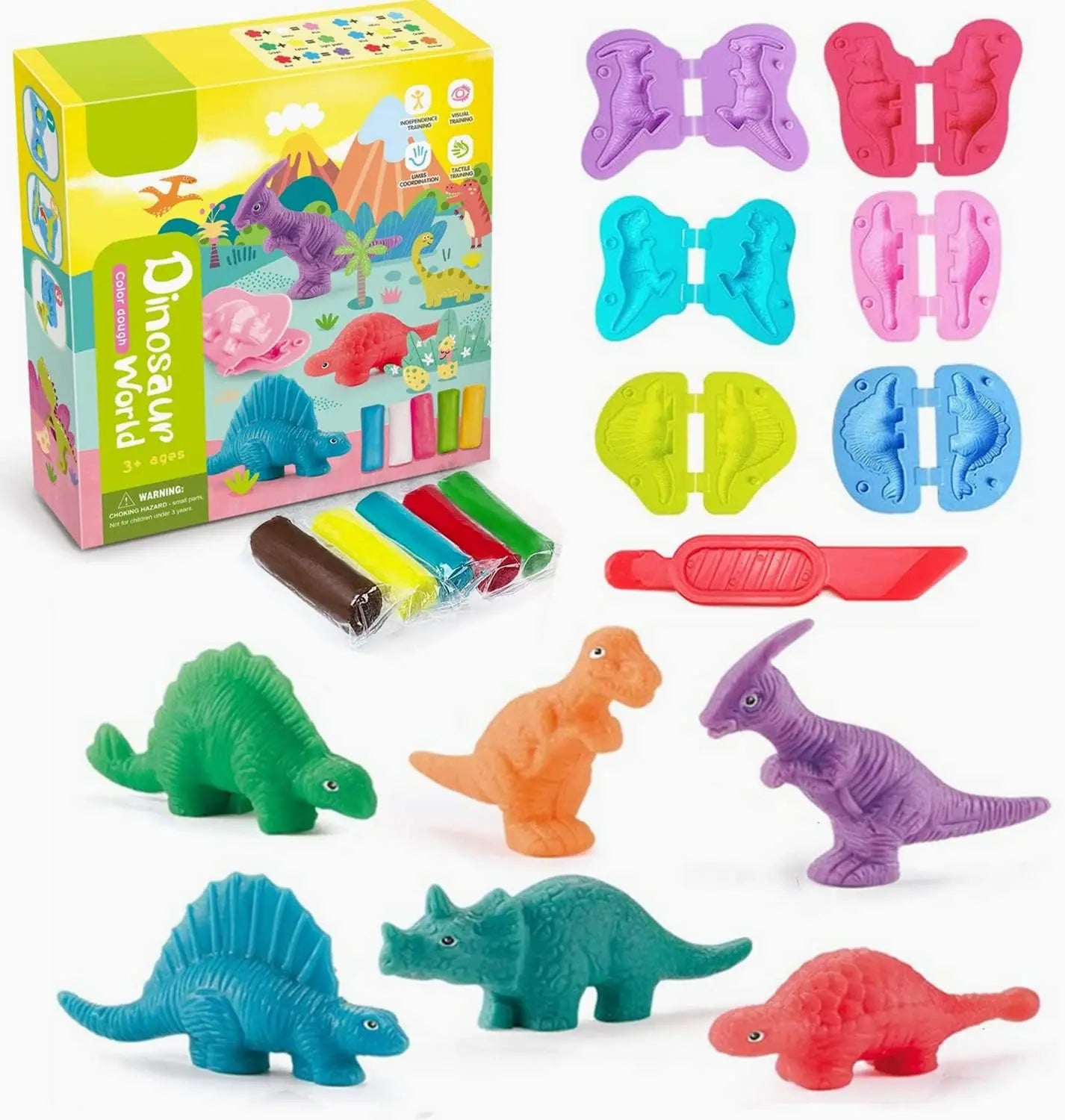 Dinosaur playdough set