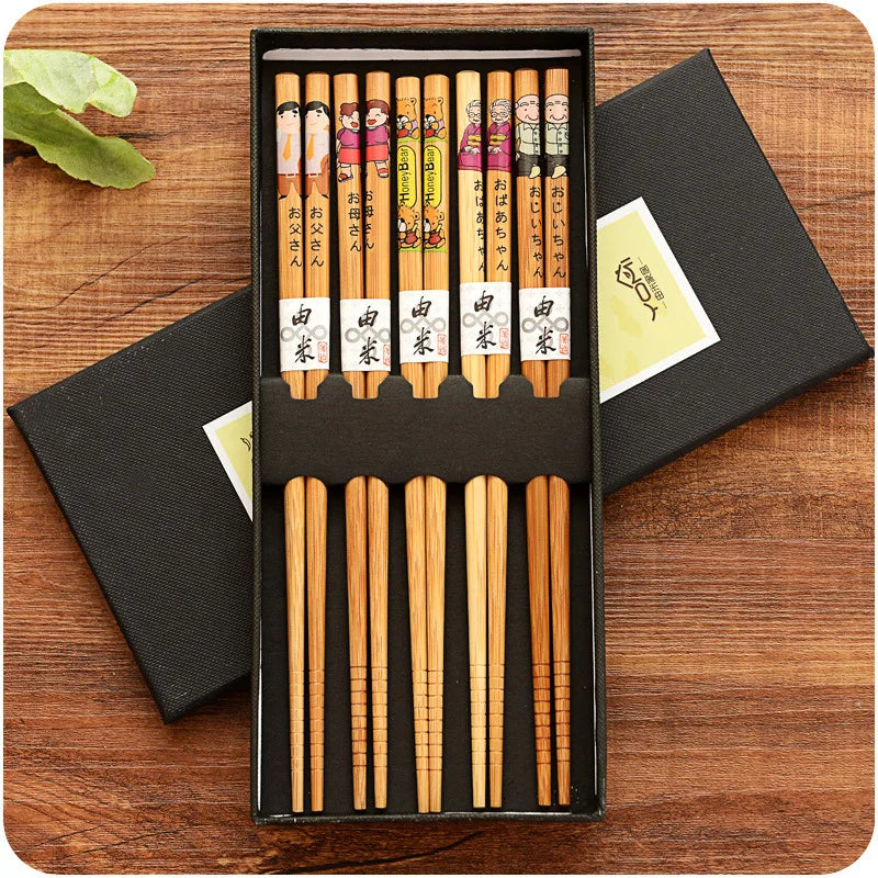 Bamboo chopsticks set