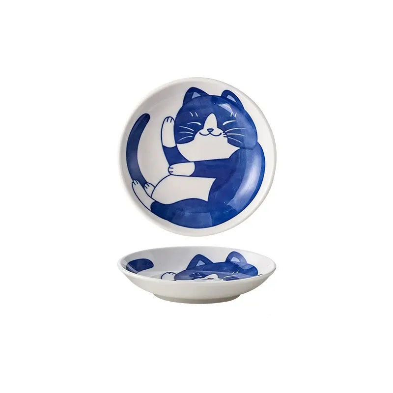Ceramic lucky cat dish - 4 variants