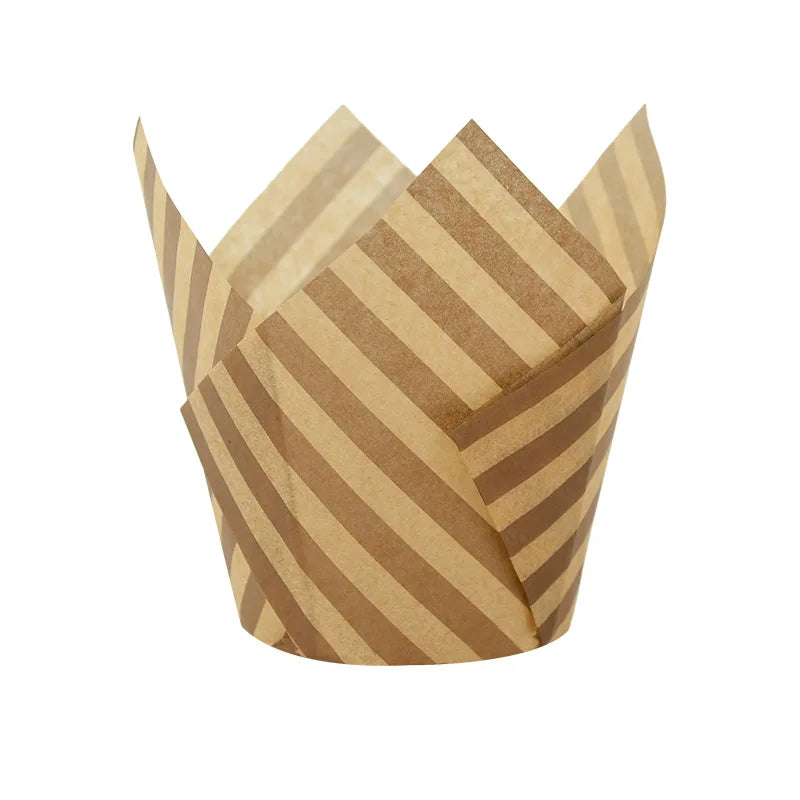 Newspaper style cupcake liners - 50 pcs
