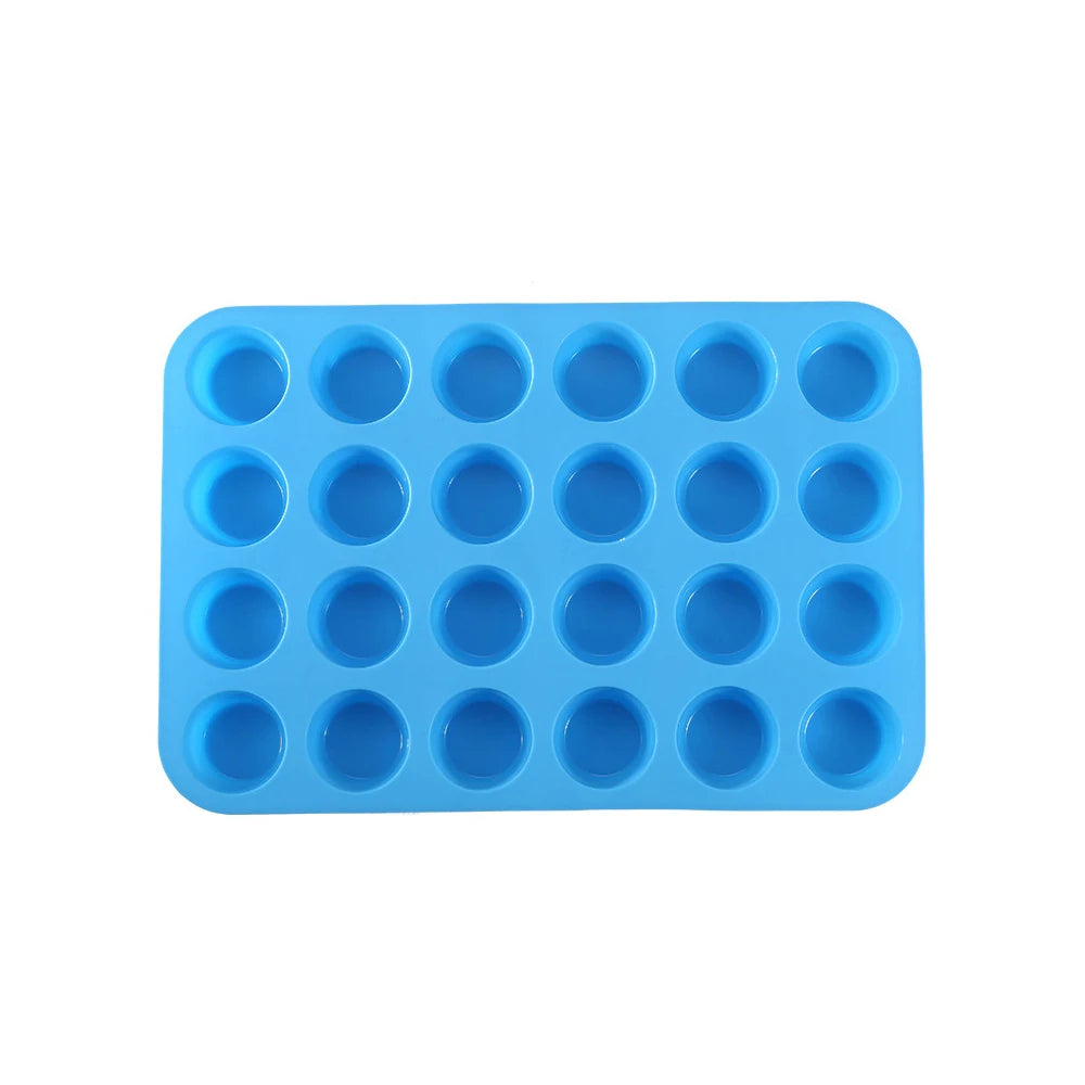 Silicone baking mold - 24 mini muffin cups