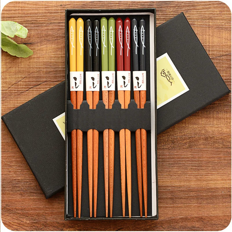Bamboo chopsticks set