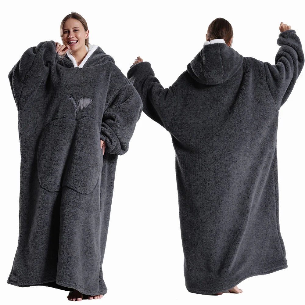 Oversized wearable blanket
