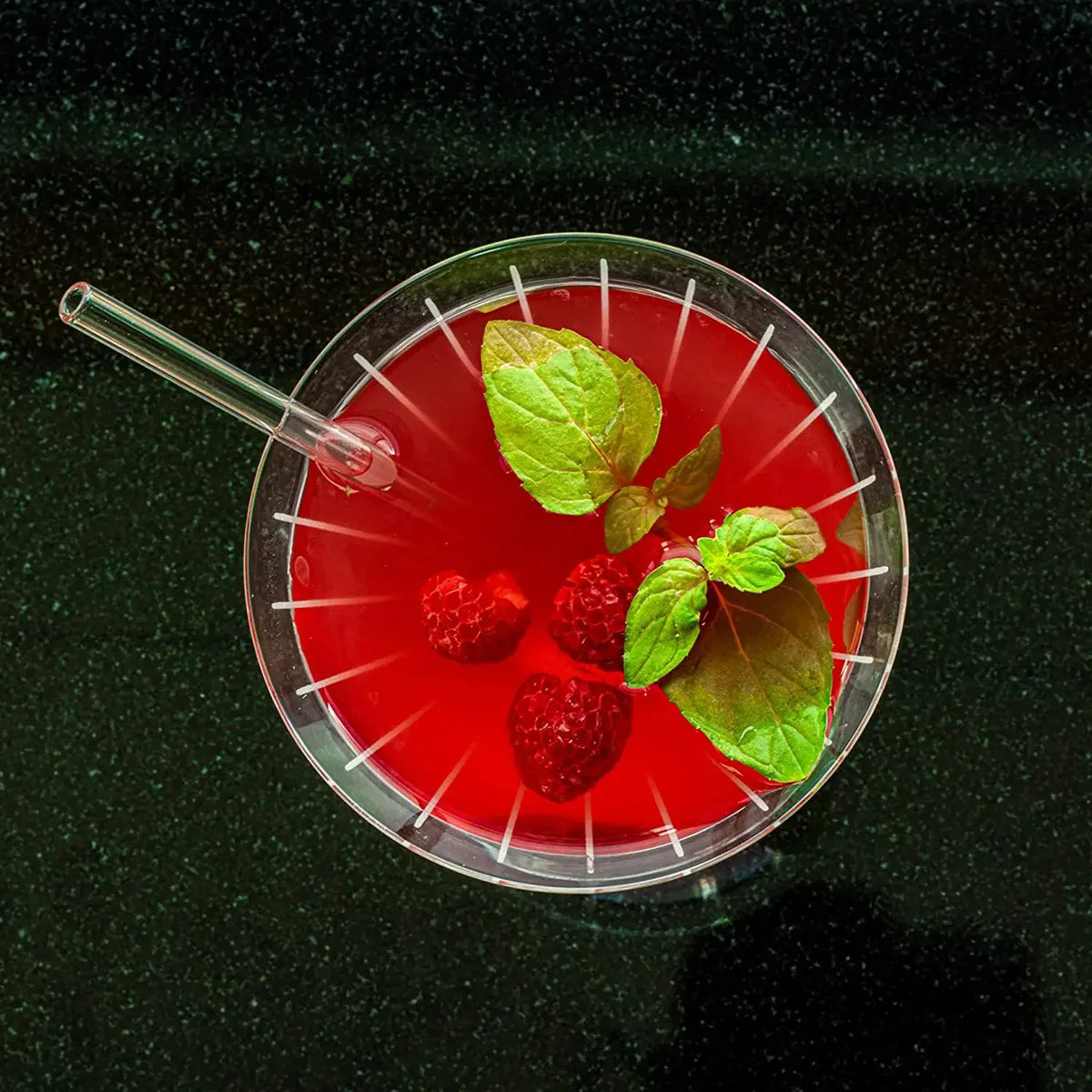 Short glass straws
