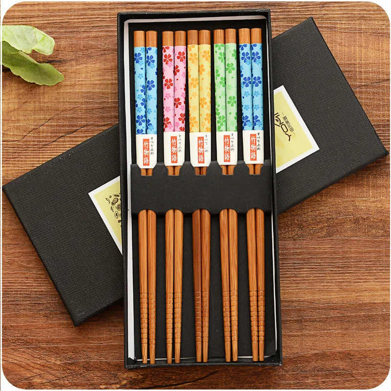 Bamboo chopsticks set