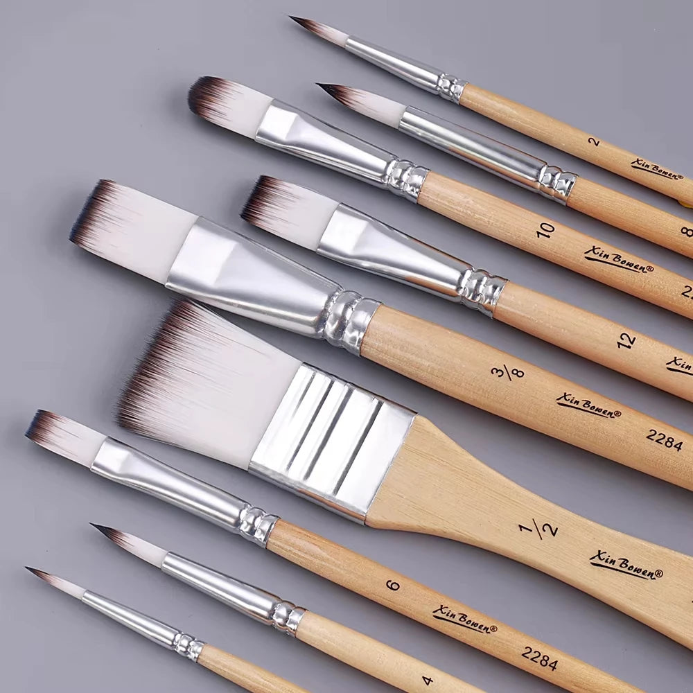 Artist brush set - 9 pcs