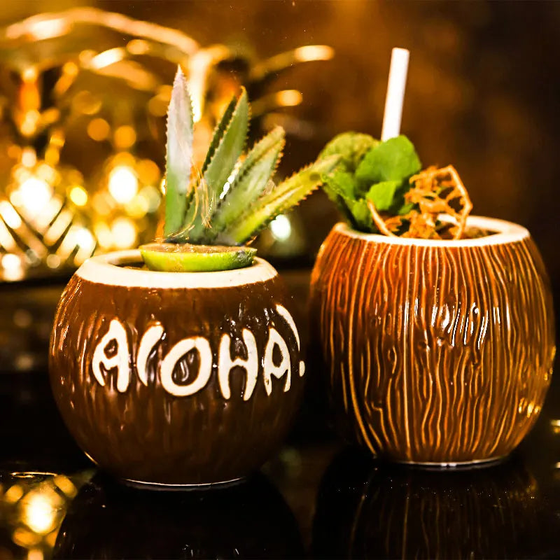 Hawaii ceramic tiki mug - 35 designs