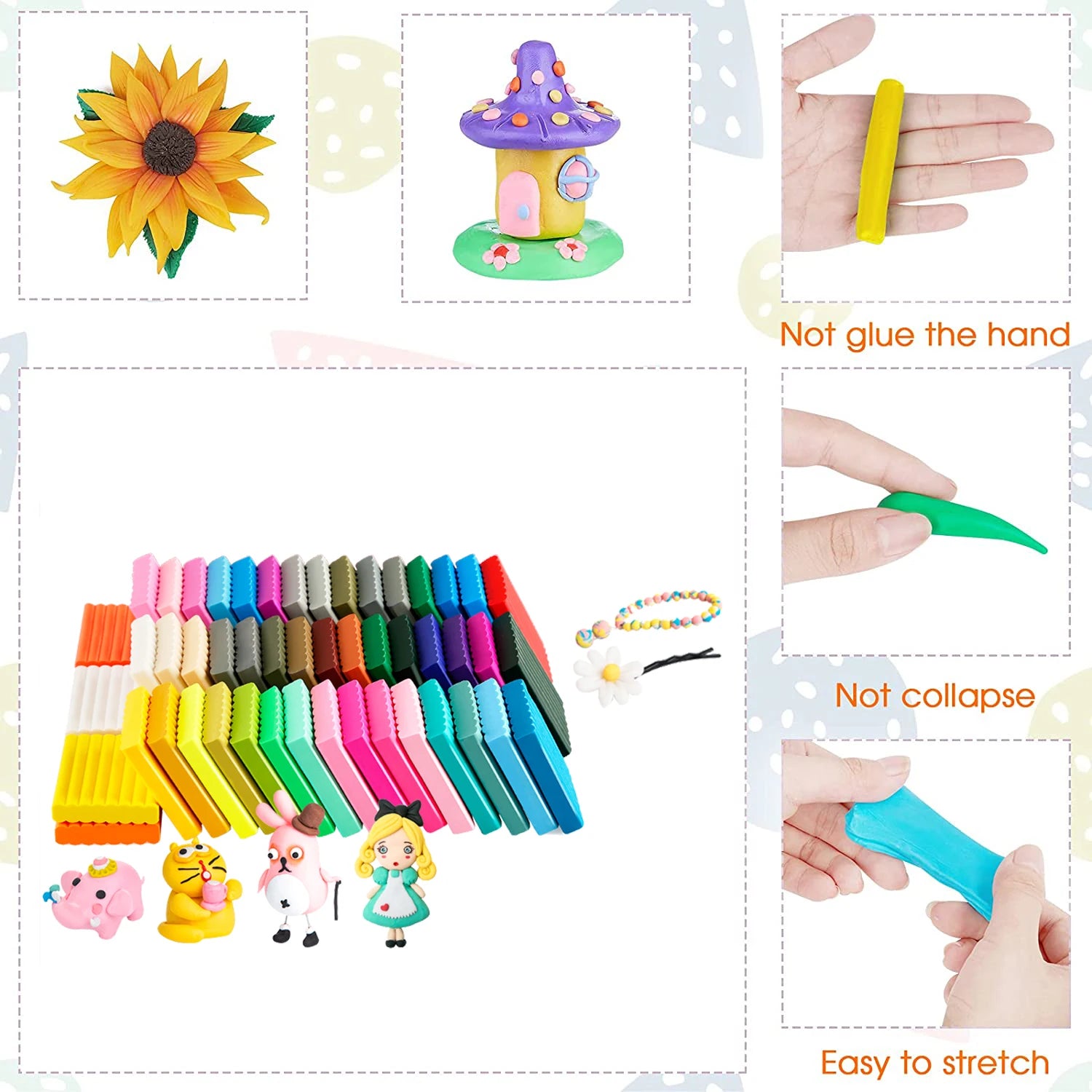 Polymer clay set