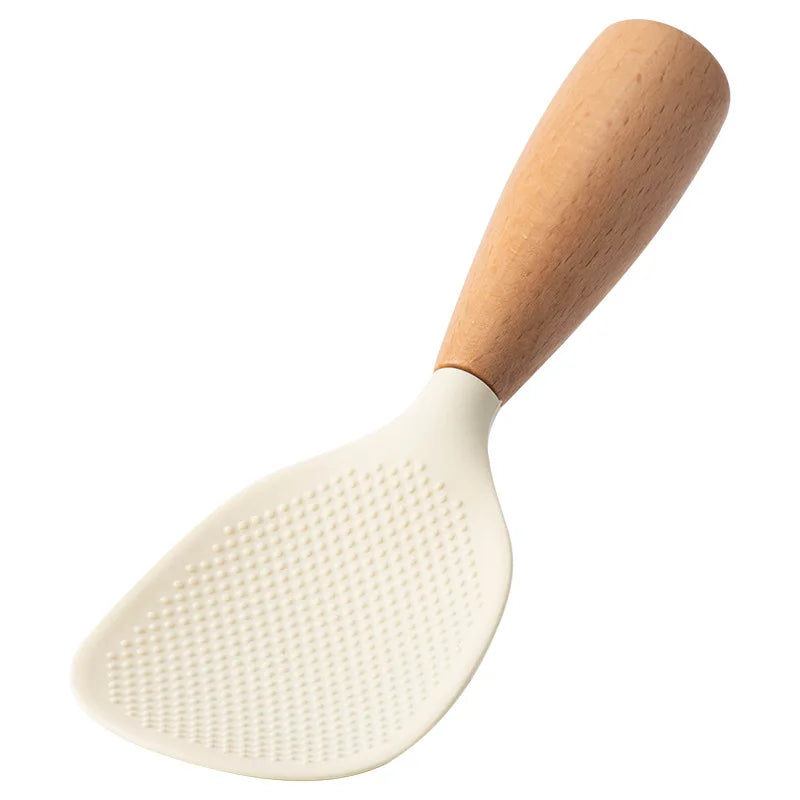 Non-stick silicone rice spoon – heat-resistant & anti-scalding