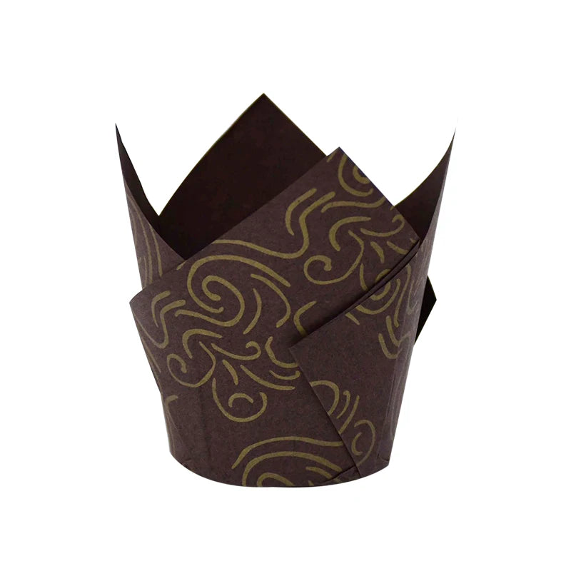 Newspaper style cupcake liners - 50 pcs