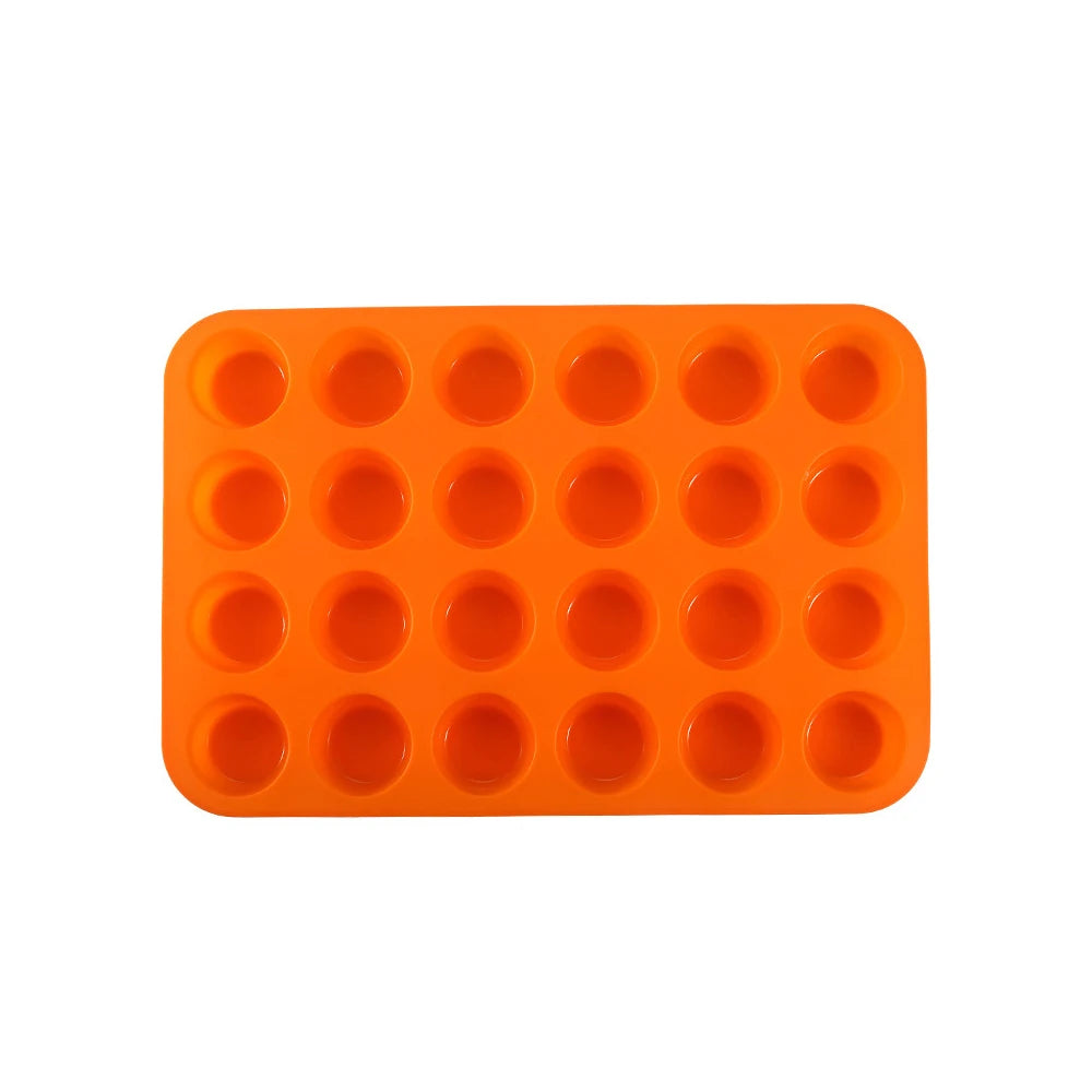 Silicone baking mold - 24 mini muffin cups