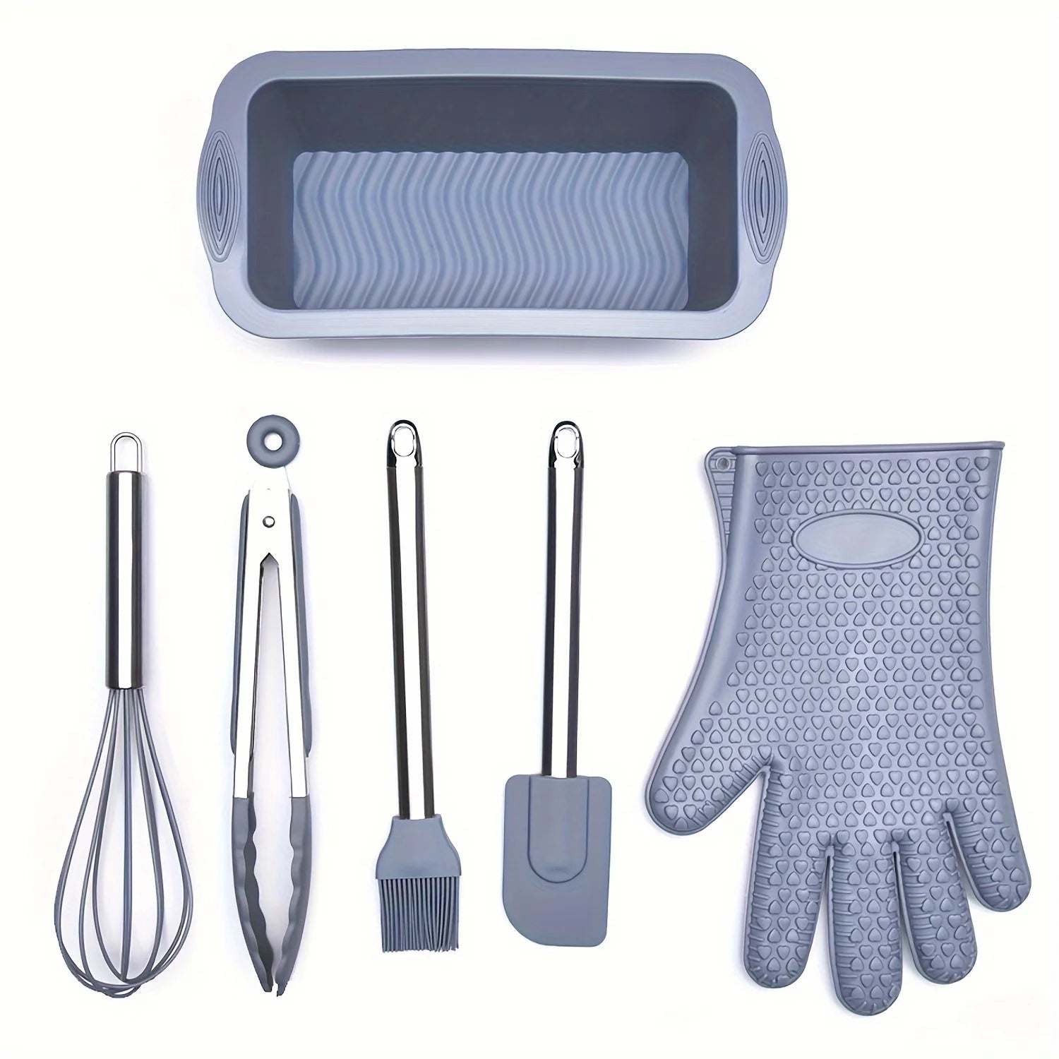 Silicone baking set - 6 tools for creative baking