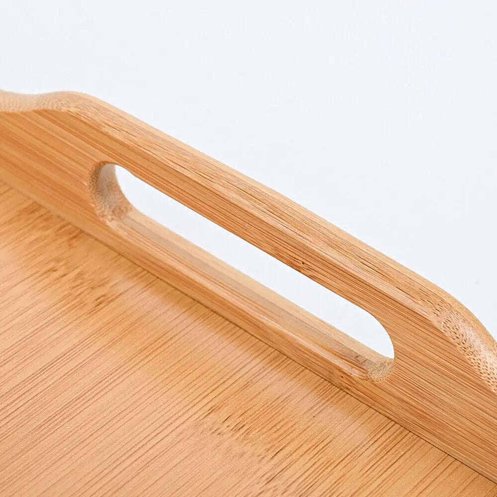 Bamboo picnic tray table - With foldable legs