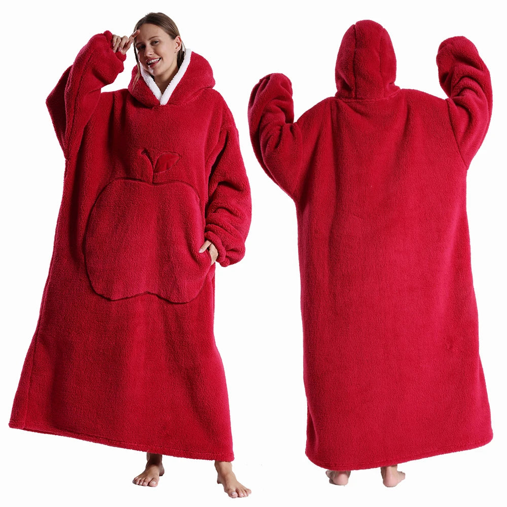 Oversized wearable blanket