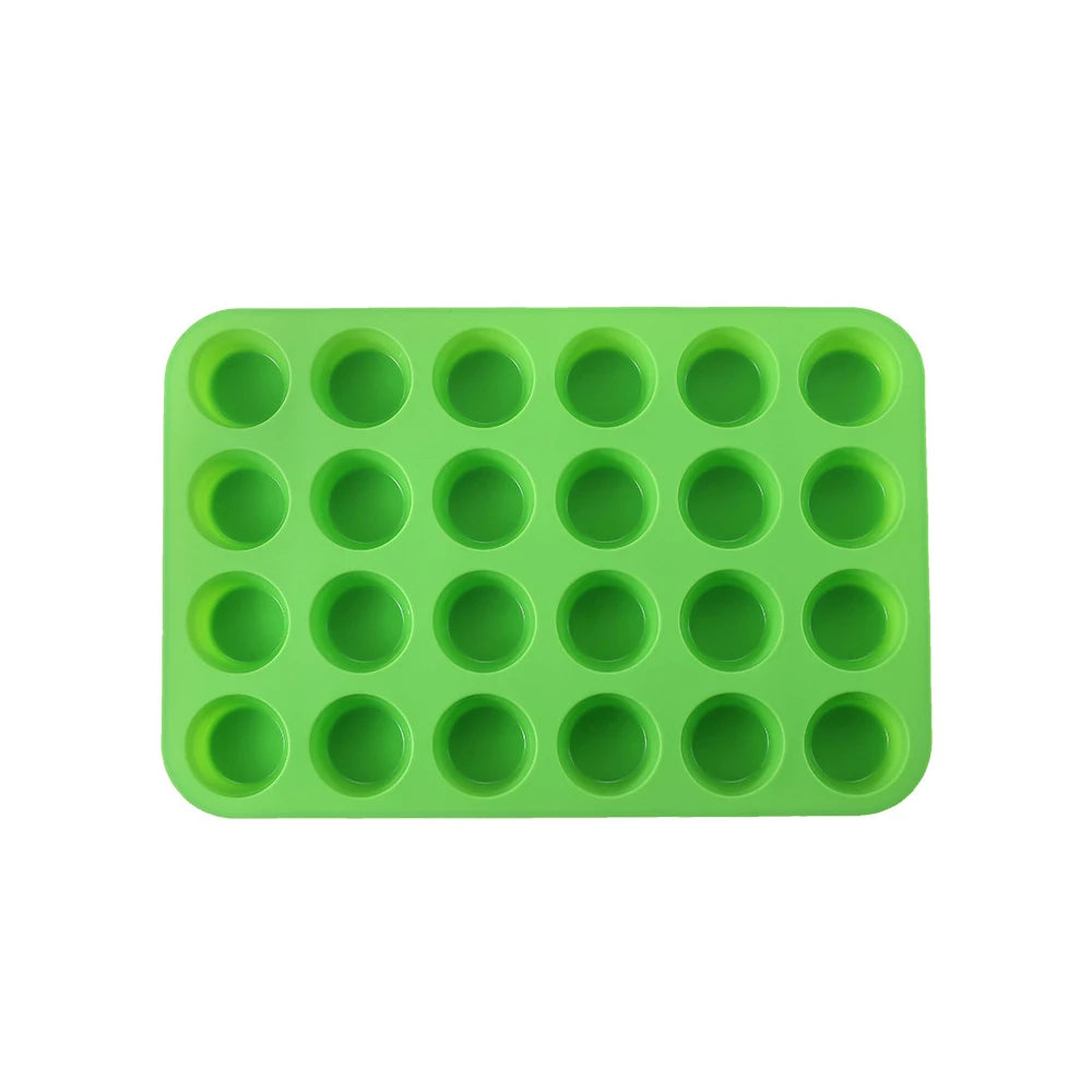 Silicone baking mold - 24 mini muffin cups
