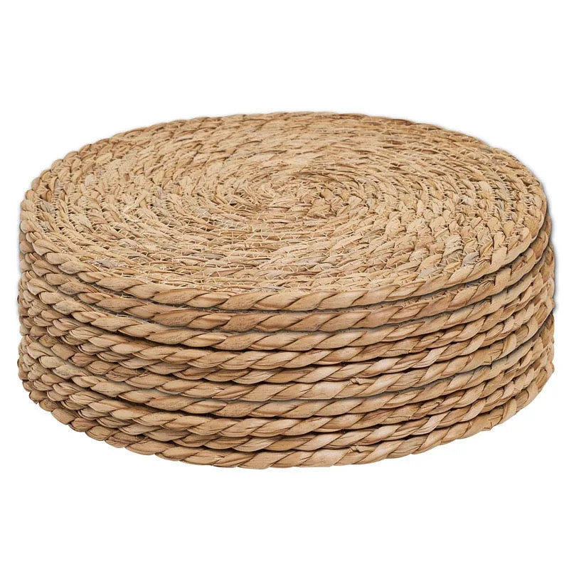 Handwoven rattan pot mat