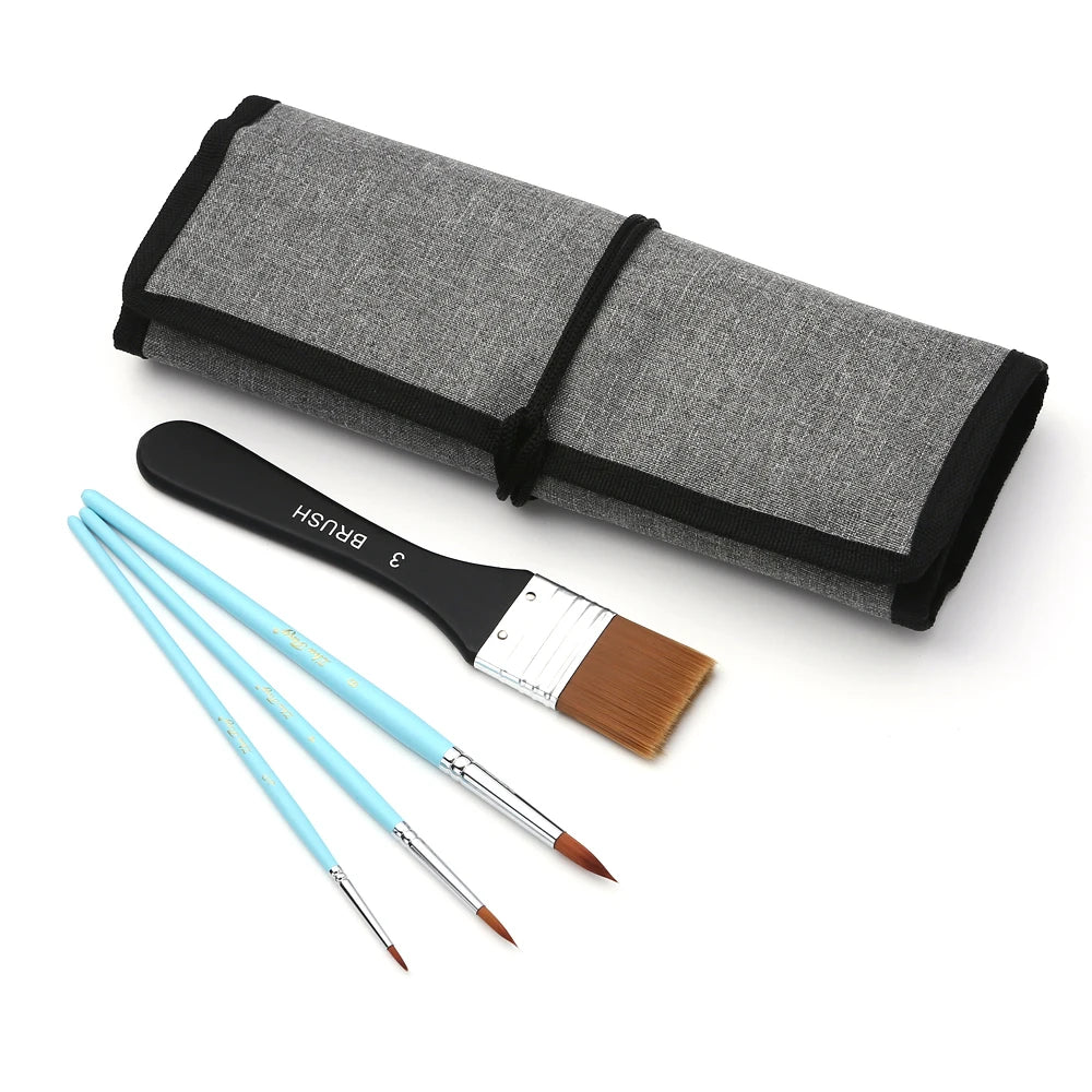 Artist paint brush set - With 18 tools and canvas case