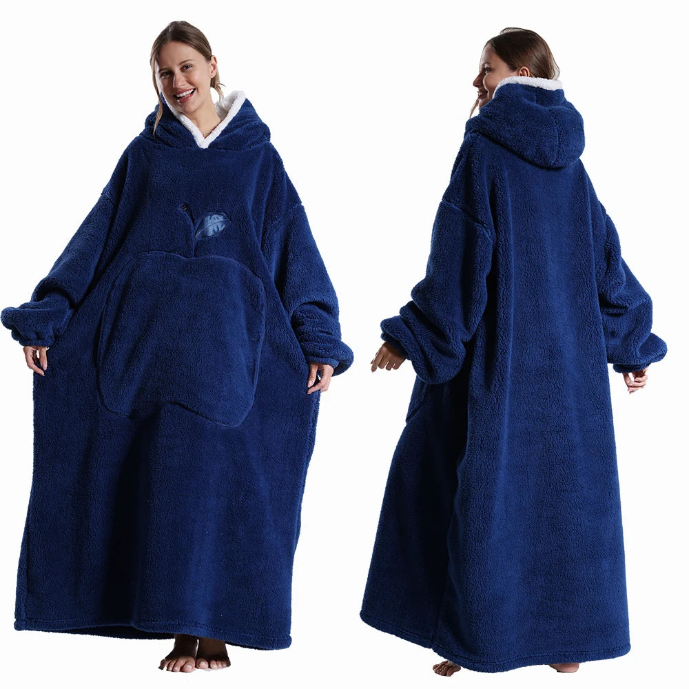 Oversized wearable blanket