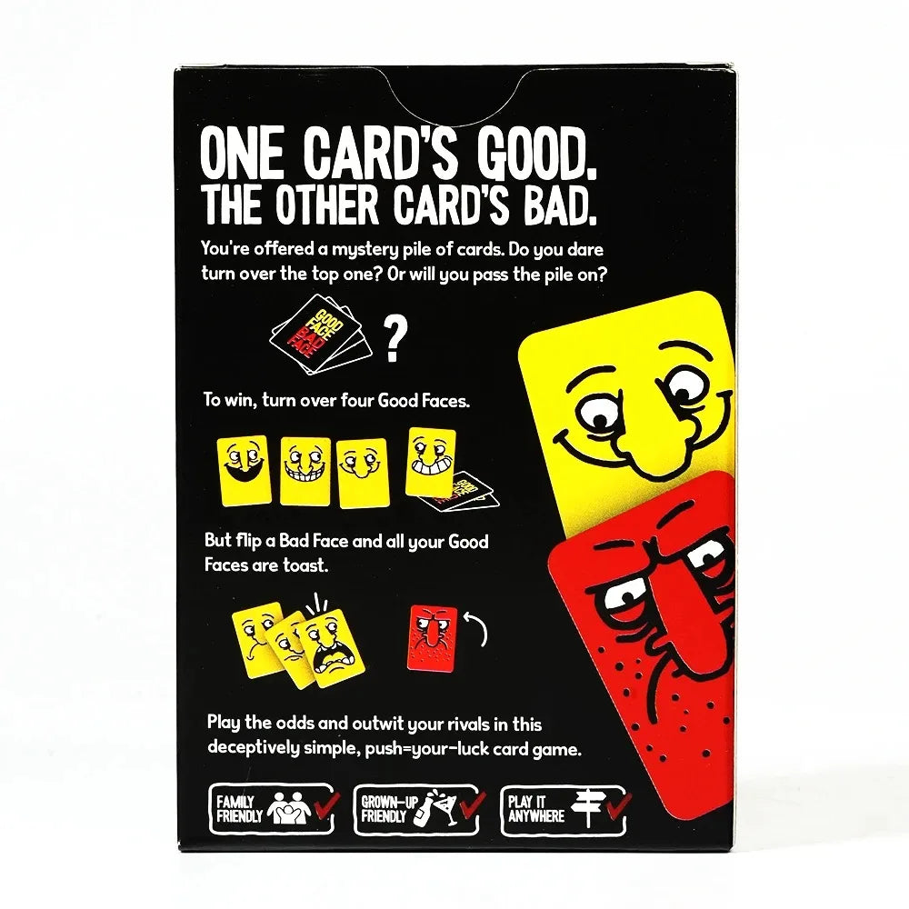 Good Face Bad Face – Hilarious party game for adults & families