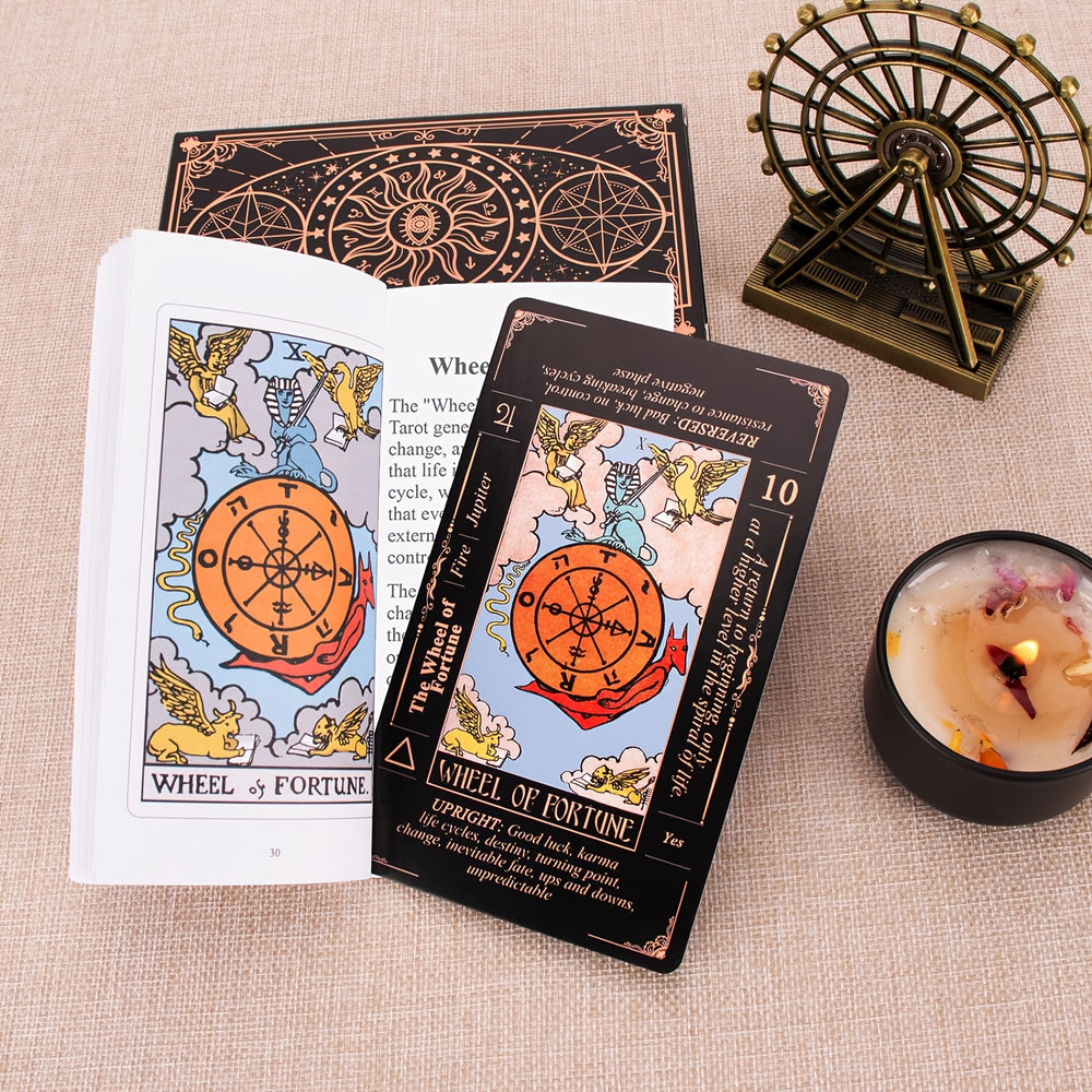 Beginner's Tarot Card Set with Guidebook & Storage Bag