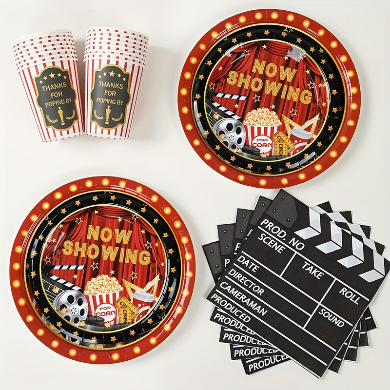 Hollywood Movie Night Party Supplies Kit