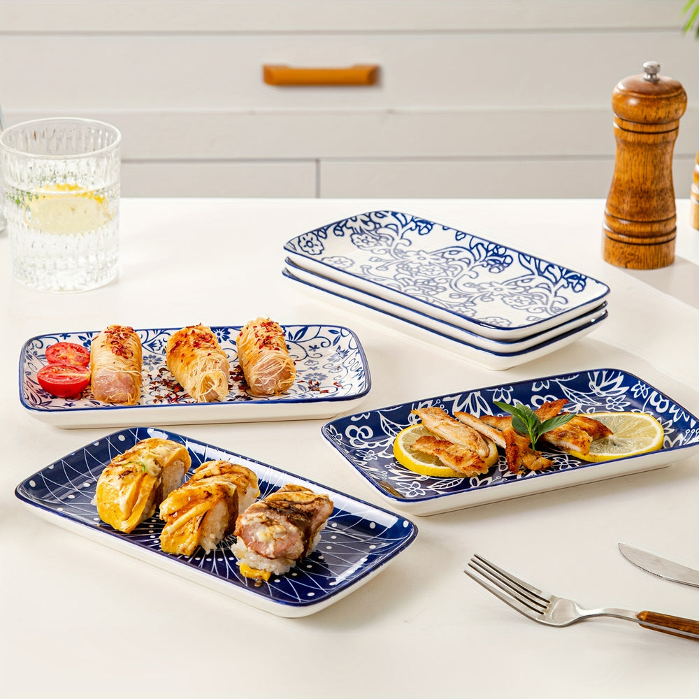 6-Piece Rectangle Serving Plates Set