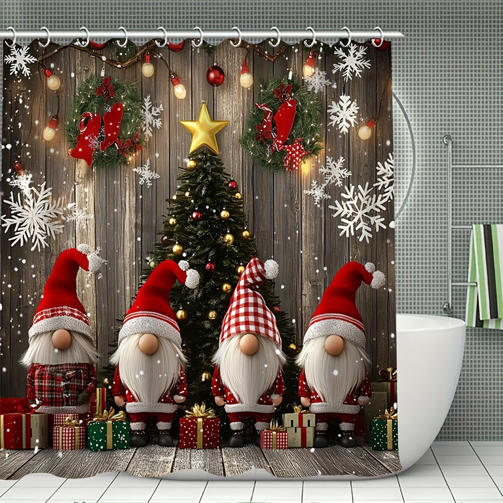 Christmas Print Bathroom Set