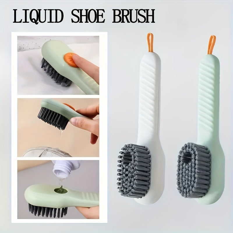 Shoe Brush With Built-In Soap Dispenser