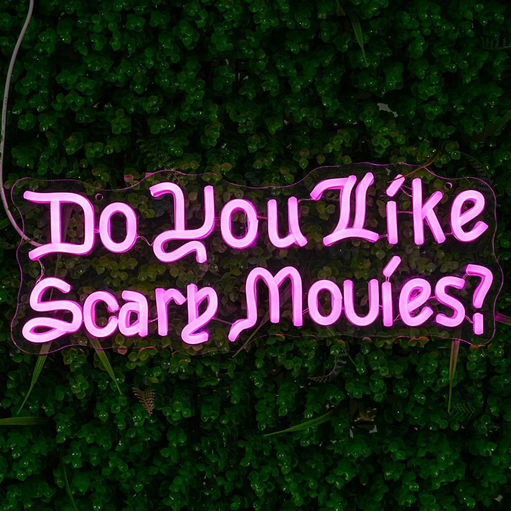 Scary Movie Night Neon Sign