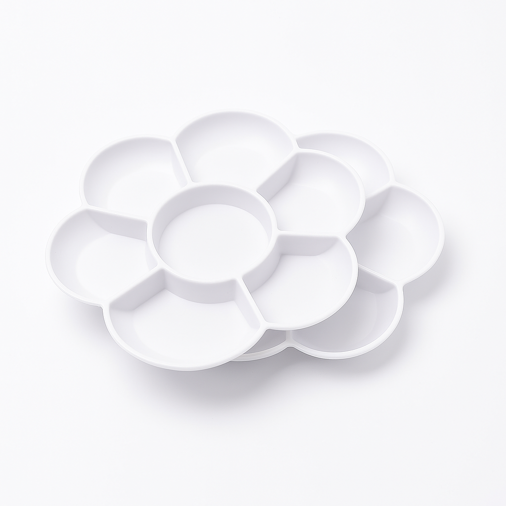 Flower shaped paint palette - 3 pcs